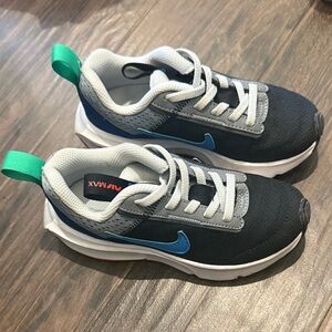 Nike Kids Sneakers in Blue and Gray with Teal Accents